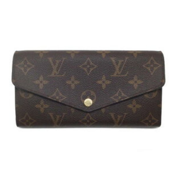 Louis Vuitton Portefeuille Sarah Monogram Long Bifold Brown Wallet - Picture 1 of 7